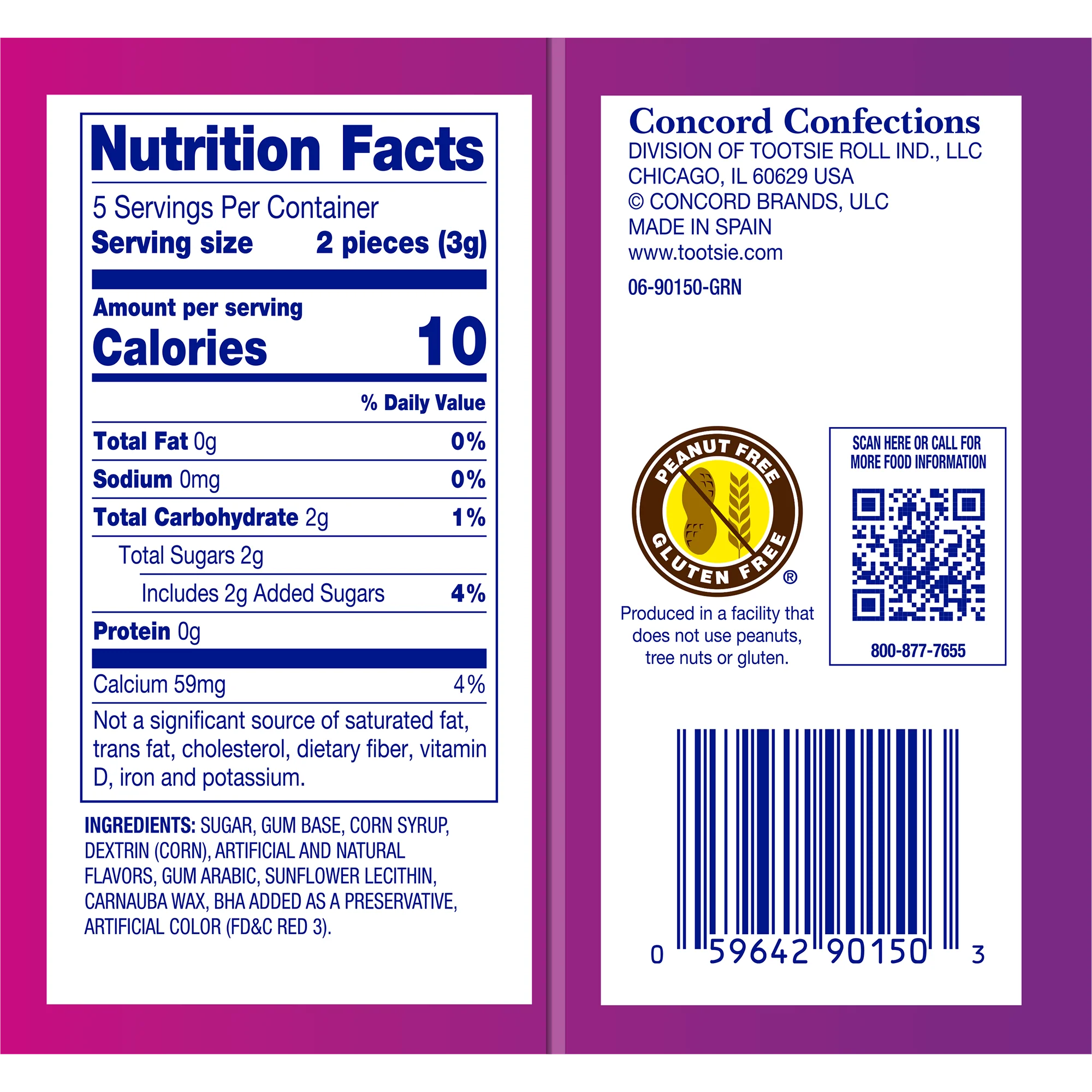 Double Bubble Monster Valentine Cards (1 oz. / 10 ct. Box) 6 Double Bubble Monster Valentine Cards (1 oz. \/ 10 ct. Box)