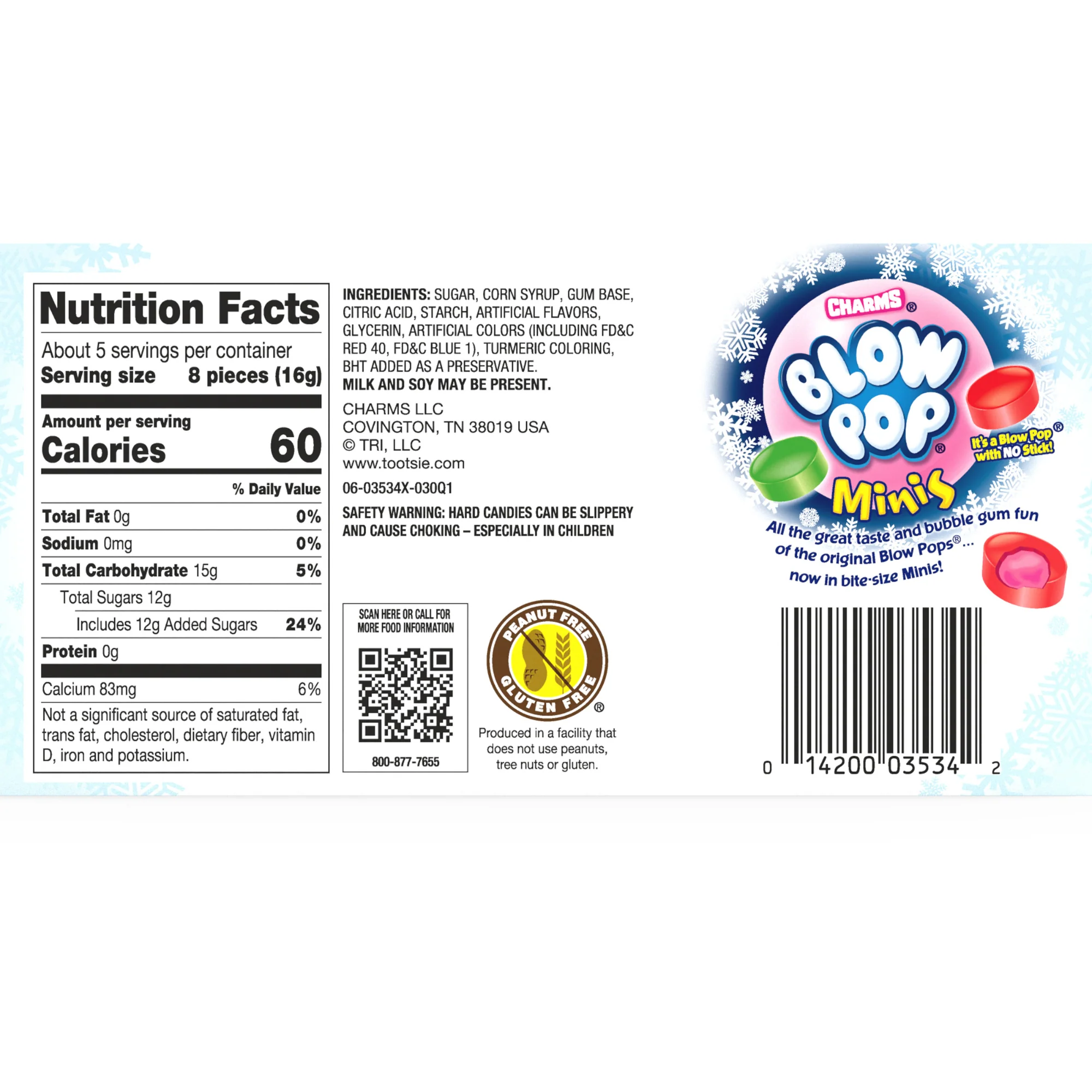 Blow Pop Minis Assorted Christmas Theater Box (12 ct. / 3 oz. each Box) 8 Blow Pop Minis Assorted Christmas Theater Box (12 ct. \/ 3 oz. each Box)