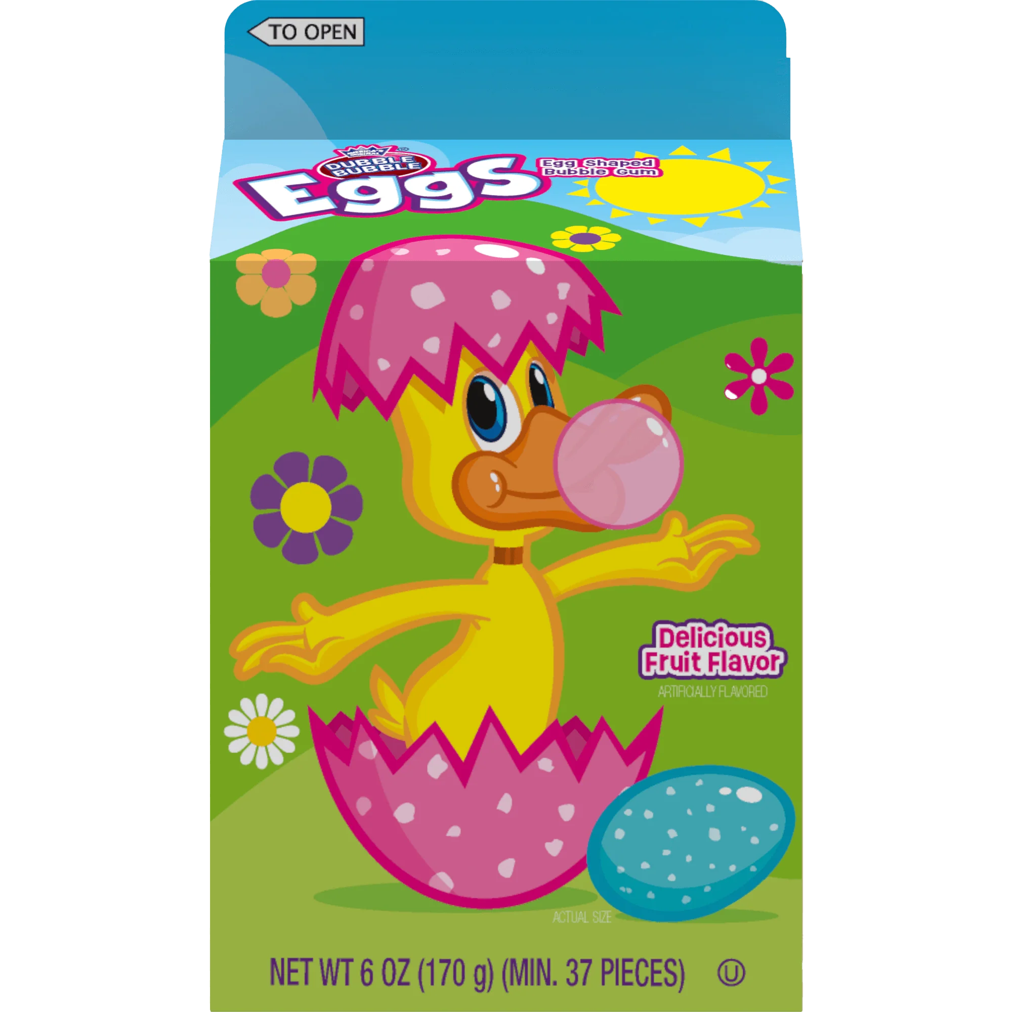 Dubble Bubble Easter Bubble Gum Eggs (6 oz. Milk Carton) 3 Dubble Bubble Easter Bubble Gum Eggs (6 oz. Milk Carton)