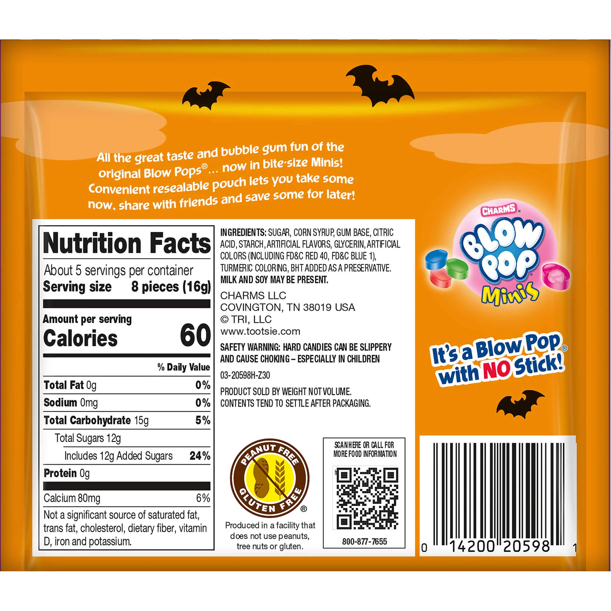 Charms Halloween Blow Pop Minis (3 oz. Bag)